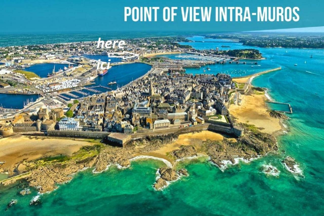 Appartement Saint Malo Vue Sur Mer Et Sur Intra Muros, Ferry, Plage Et Commerces A 50 M מראה חיצוני תמונה